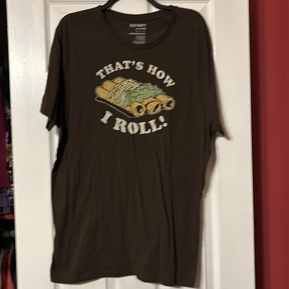 Old navy “that’s how I roll!” Brown short sleeve tshort size xl - Picture 1 of 3